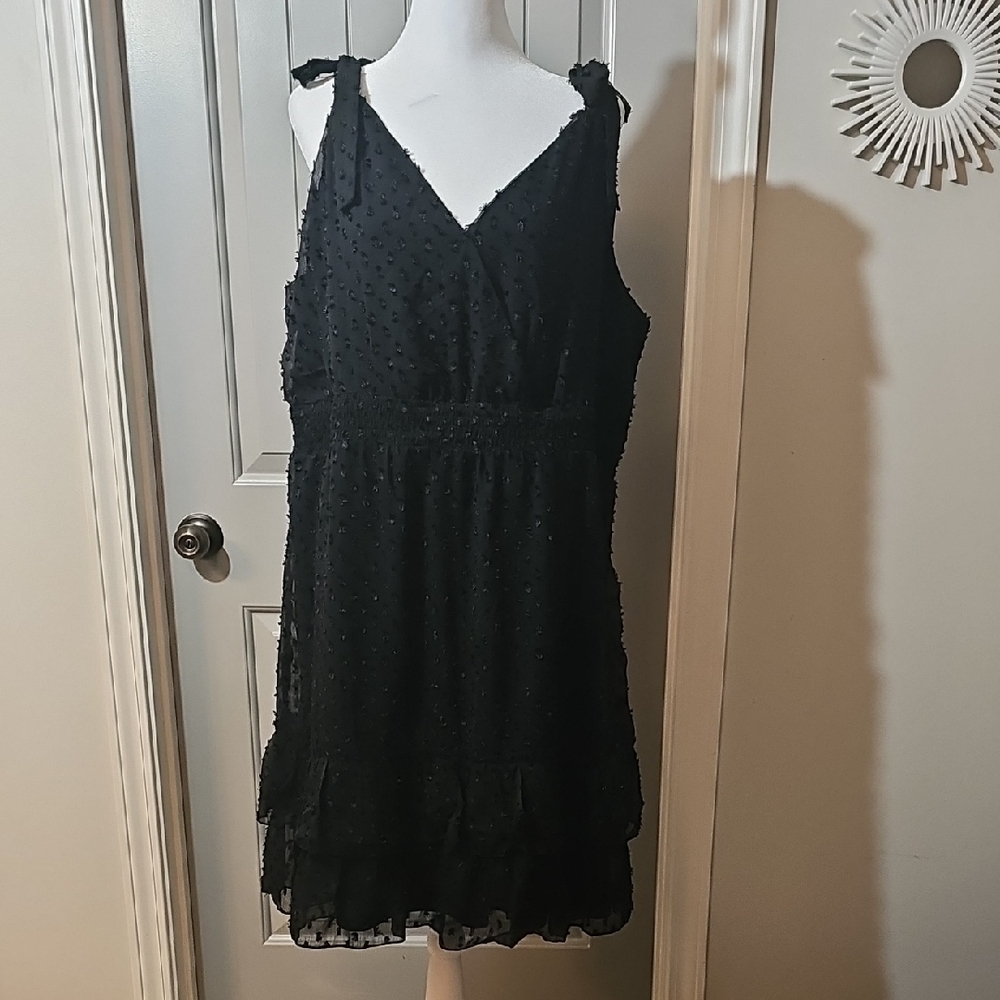 Cato Black Sleeveless Mini Dress